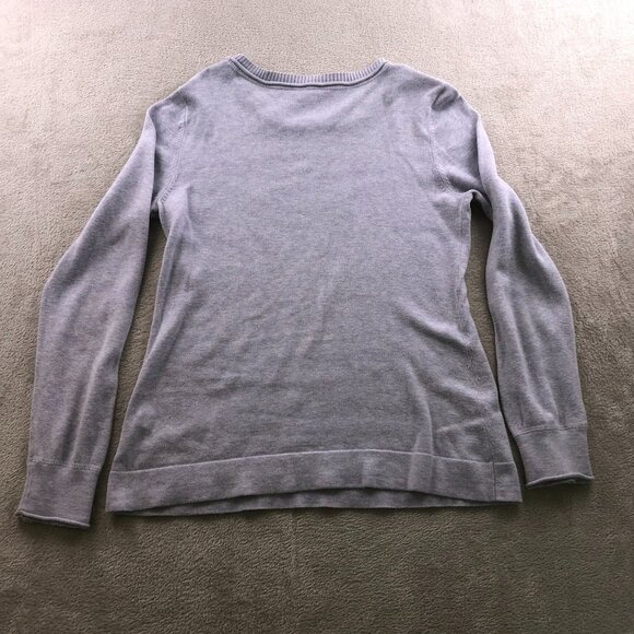 J.Jill Womens Sweater Small Crew Neck Long Sleeve Pullover Purple Knit Casual - Picture 13 of 14